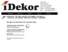 Tablet Screenshot of idekor.ba